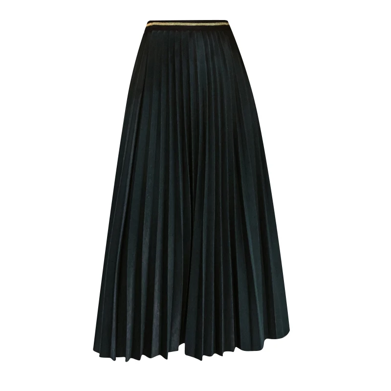 Spring and Autumn New Fashion Women's High Waist Pleated Solid Color Half Length Elastic Skirt Promotions Lady Black 2021
Spring and Autumn New Fashion Women's High Waist Pleated Solid Color Half Length Elastic Skirt Promotions Lady Black 2021