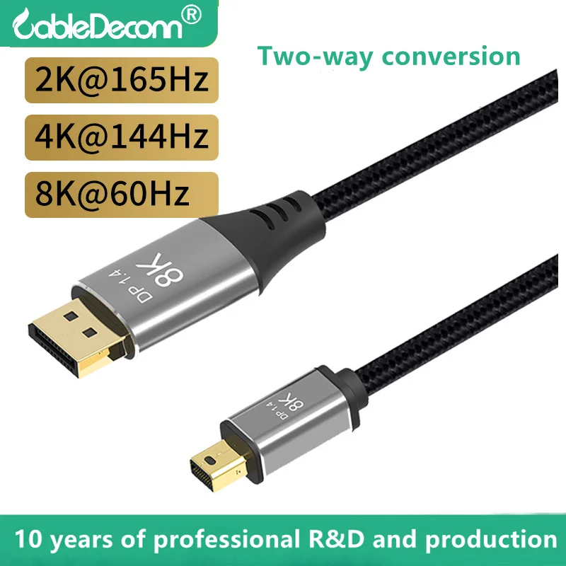 Версия 1,4 Mini Minidp-DP Line двухсторонняя конверсионная линия Displayport 4K @ 144 Гц HD линия
Версия 1,4 Mini Minidp-DP Line двухсторонняя конверсионная линия Displayport 4K @ 144 Гц HD линия