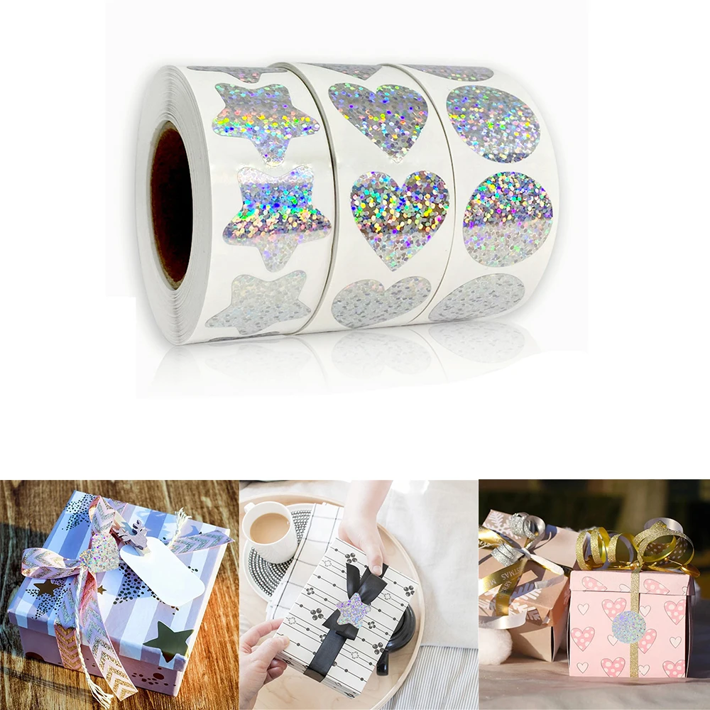 500pcs/roll Laser Blank Love Heart Stars Round Stickers Handmade Decoration Holiday Birthday Party 1 Inch Sealing Label Sticker
500pcs/roll Laser Blank Love Heart Stars Round Stickers Handmade Decoration Holiday Birthday Party 1 Inch Sealing Label Sticker