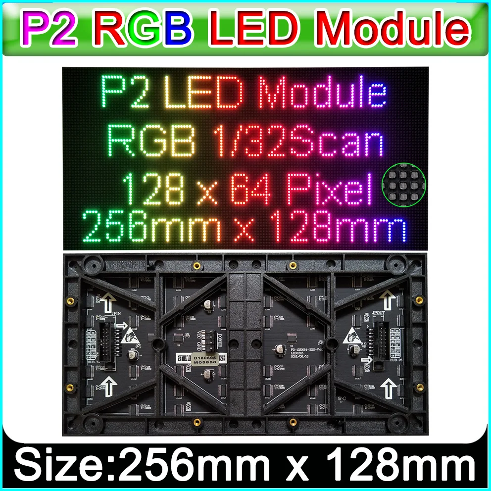 Маленький шаг P2 полноцветный светодиодный дисплей модуль крытый в сборе SMD RGB ная