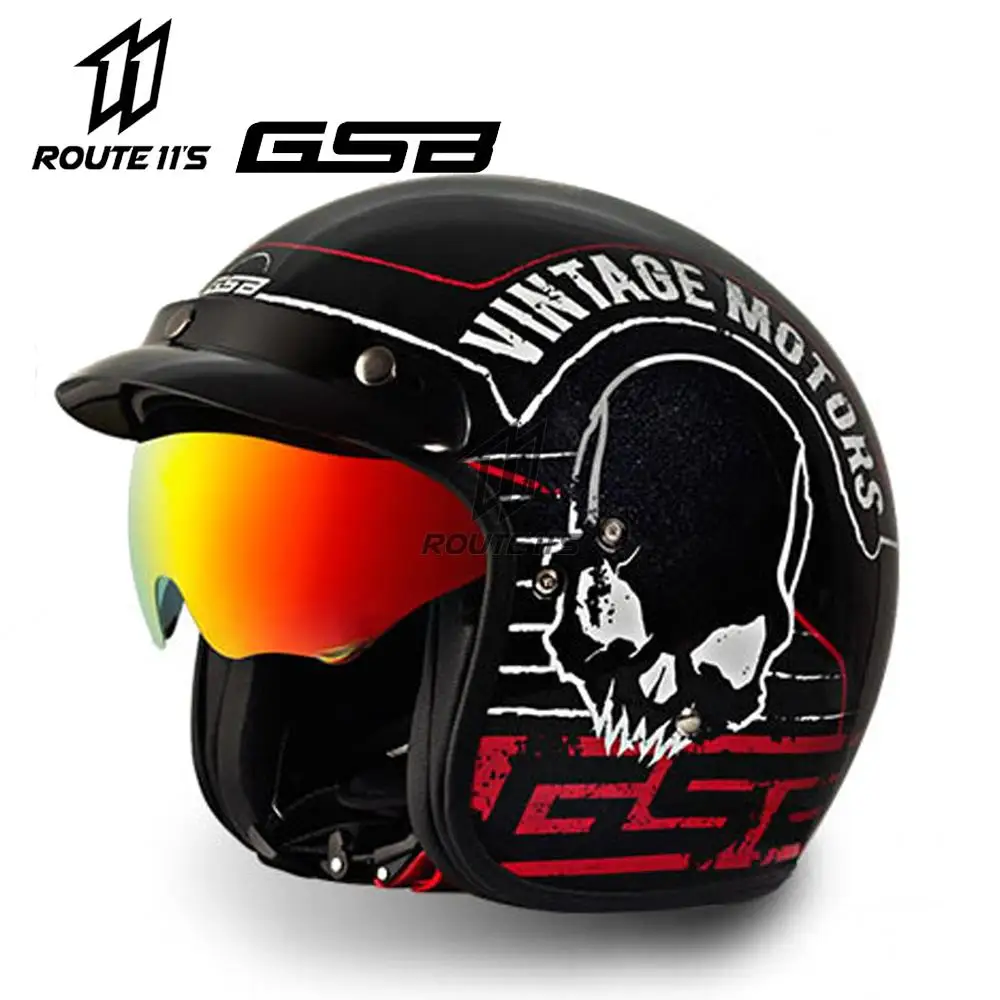 GSB Capacete De Moto Men Motorcycle Helmet Four Seasons Half Helmet Motorcycle Prince Pilot Helmet Electric Car Retro Women ABS
GSB Capacete De Moto Men Motorcycle Helmet Four Seasons Half Helmet Motorcycle Prince Pilot Helmet Electric Car Retro Women ABS