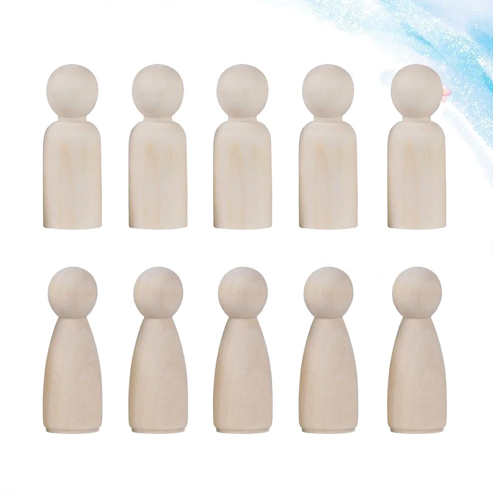 

40pcs Unfinished Wooden Handcraft Doll Bodies Adornment DIY Puppet Wooden Dolls for DIY Arts Crafts(20pcs Man and 20pcs Woman)