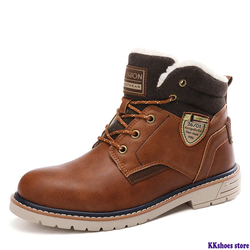 Winter Boots Men Genuine Leather Ankle Boots Martens Warm Plush Snow Boots Men Outdoor Safety Work Boots Chaussure Homme 39-45
Winter Boots Men Genuine Leather Ankle Boots Martens Warm Plush Snow Boots Men Outdoor Safety Work Boots Chaussure Homme 39-45