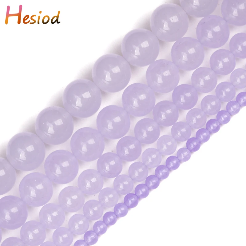 Hesiod 4/6/8/10/12mm Light Purple Chalcedony Jades Beads Natural Stone Round Loose Beads For Jewelry Making Diy Bracelet
Hesiod 4/6/8/10/12mm Light Purple Chalcedony Jades Beads Natural Stone Round Loose Beads For Jewelry Making Diy Bracelet