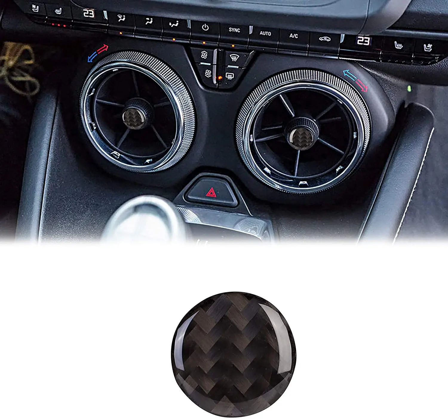 Compatible with Carbon Fiber Air Conditioner Outlet Decoration Interior Stickers for Chevrolet Camaro 2017 2018 2019 2020
Compatible with Carbon Fiber Air Conditioner Outlet Decoration Interior Stickers for Chevrolet Camaro 2017 2018 2019 2020