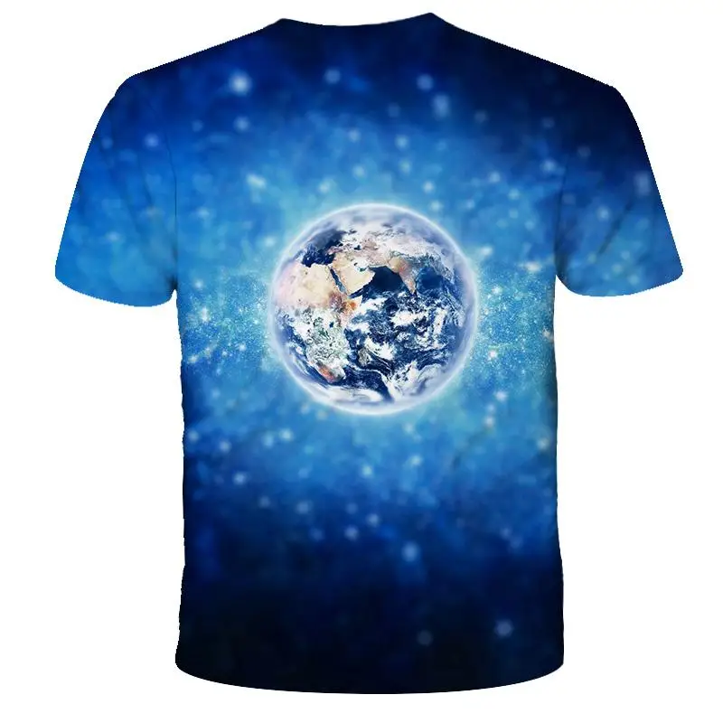 3D Printed Star T-Shirts Tops 4-16T Kids Boys Girls T-Shirts Tops 3D Cartoon Shirts Summer Short Sleeve Cool T-Shirts