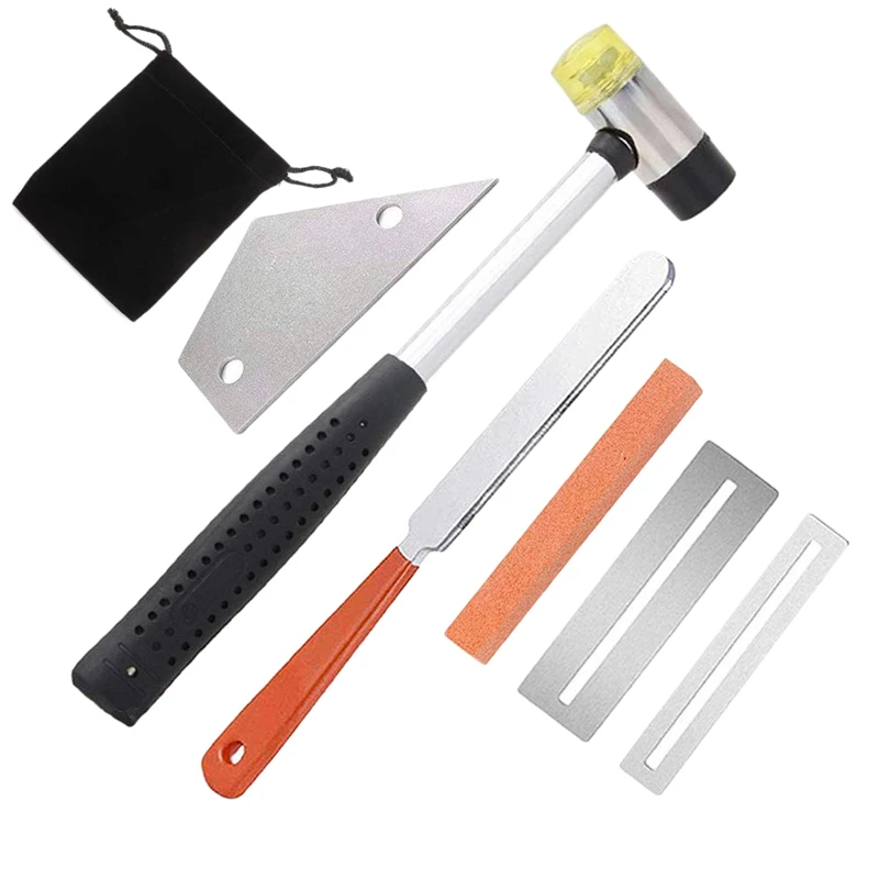 Guitar Luthier Tool Kit Include Fret Rubber Hammer, Guitar Fret Crowning File, Fret Rocker Leveling, 2 Pcs Fingerboard Guards Pr
Guitar Luthier Tool Kit Include Fret Rubber Hammer, Guitar Fret Crowning File, Fret Rocker Leveling, 2 Pcs Fingerboard Guards Pr