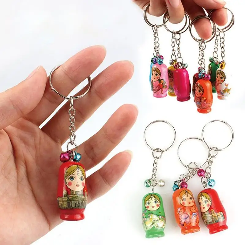 10pcs Random Color Wooden Matryoshka Doll Key Chain Ornaments Handbag Hanging Rings Creative Key Crafts Handmade D5E7
10pcs Random Color Wooden Matryoshka Doll Key Chain Ornaments Handbag Hanging Rings Creative Key Crafts Handmade D5E7