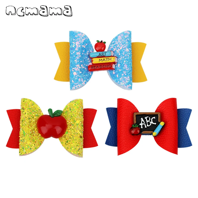 New Back To School 3inch Glitter Hair Clips for Girls Cartoon Resin Pencil Bow Hairgrips Barrettes for Kids Hair Accessories
New Back To School 3inch Glitter Hair Clips for Girls Cartoon Resin Pencil Bow Hairgrips Barrettes for Kids Hair Accessories