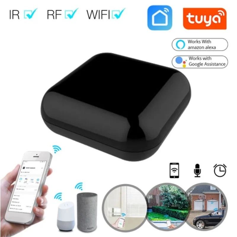 Tuya Universal Remote Controller WiFi RF IR App Remote Control Voice Control Programable DIY Smart Home For Alexa Google Home
Tuya Universal Remote Controller WiFi RF IR App Remote Control Voice Control Programable DIY Smart Home For Alexa Google Home