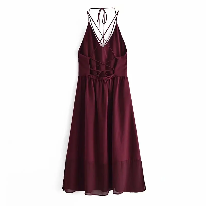 WXWT Fashion Women Sexy Rear Back Bandage Solid Maxi Dress Sleeveless Backless 2021 Female Summer Dress Vestidos WFJ62195H
WXWT Fashion Women Sexy Rear Back Bandage Solid Maxi Dress Sleeveless Backless 2021 Female Summer Dress Vestidos WFJ62195H