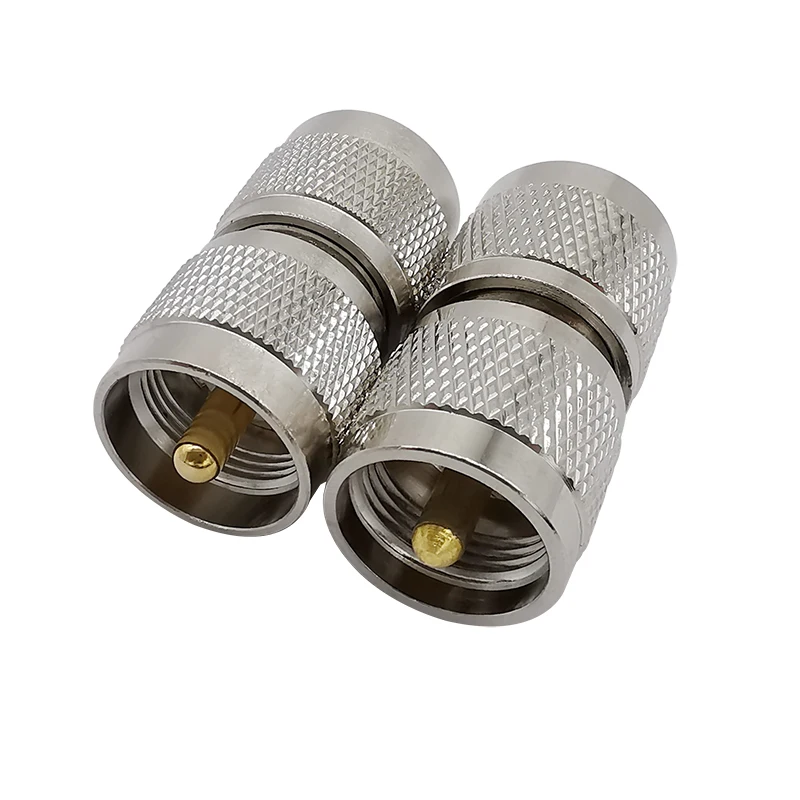 1Pcs Sliver Metal UHF PL259 Male to UHF PL-259 Male Plug Straight RF Coaxial Adapter Connector
1Pcs Sliver Metal UHF PL259 Male to UHF PL-259 Male Plug Straight RF Coaxial Adapter Connector