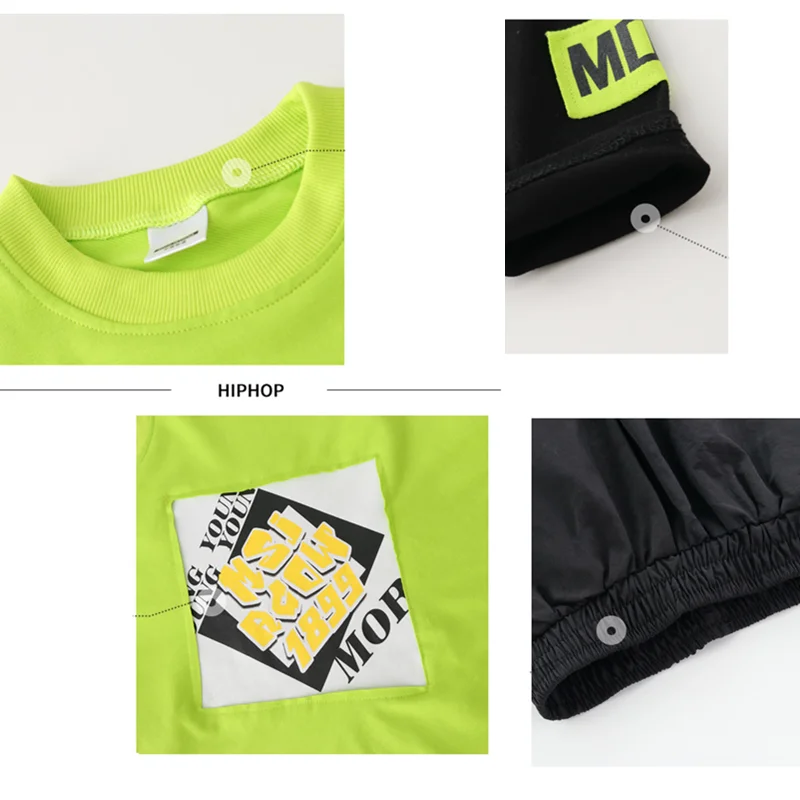 Girls Cool Hip Hop Fake Two Pieces Sweatshirt Boys Loose Top Kids Clothing Set Child Jogger Pant Street Dance Costume Streetwear
Girls Cool Hip Hop Fake Two Pieces Sweatshirt Boys Loose Top Kids Clothing Set Child Jogger Pant Street Dance Costume Streetwear