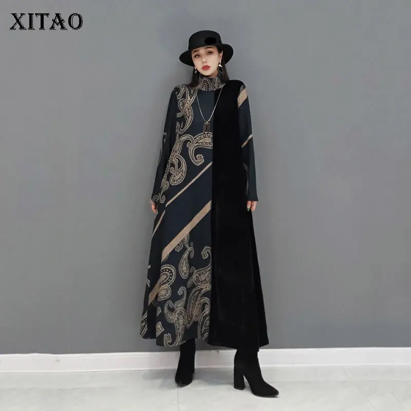 XITAO, винтажное платье с принтом, модное, асимметричное, лоскутное, Сращивание, половина Hing воротник, женское, 2021, Осень-зима, новое, свободное ...
XITAO, винтажное платье с принтом, модное, асимметричное, лоскутное, Сращивание, половина Hing воротник, женское, 2021, Осень-зима, новое, свободное ...