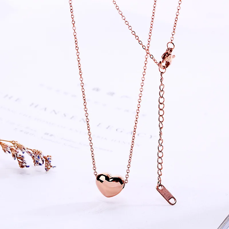 TSHOU356 Simple love titanium steel necklace female stainless steel clavicle chain pendant
TSHOU356 Simple love titanium steel necklace female stainless steel clavicle chain pendant