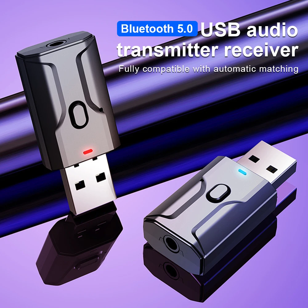 Aux Bluetooth 5 0 аудио передатчик приемник USB ключ Plug and Play музыка стерео беспроводной
