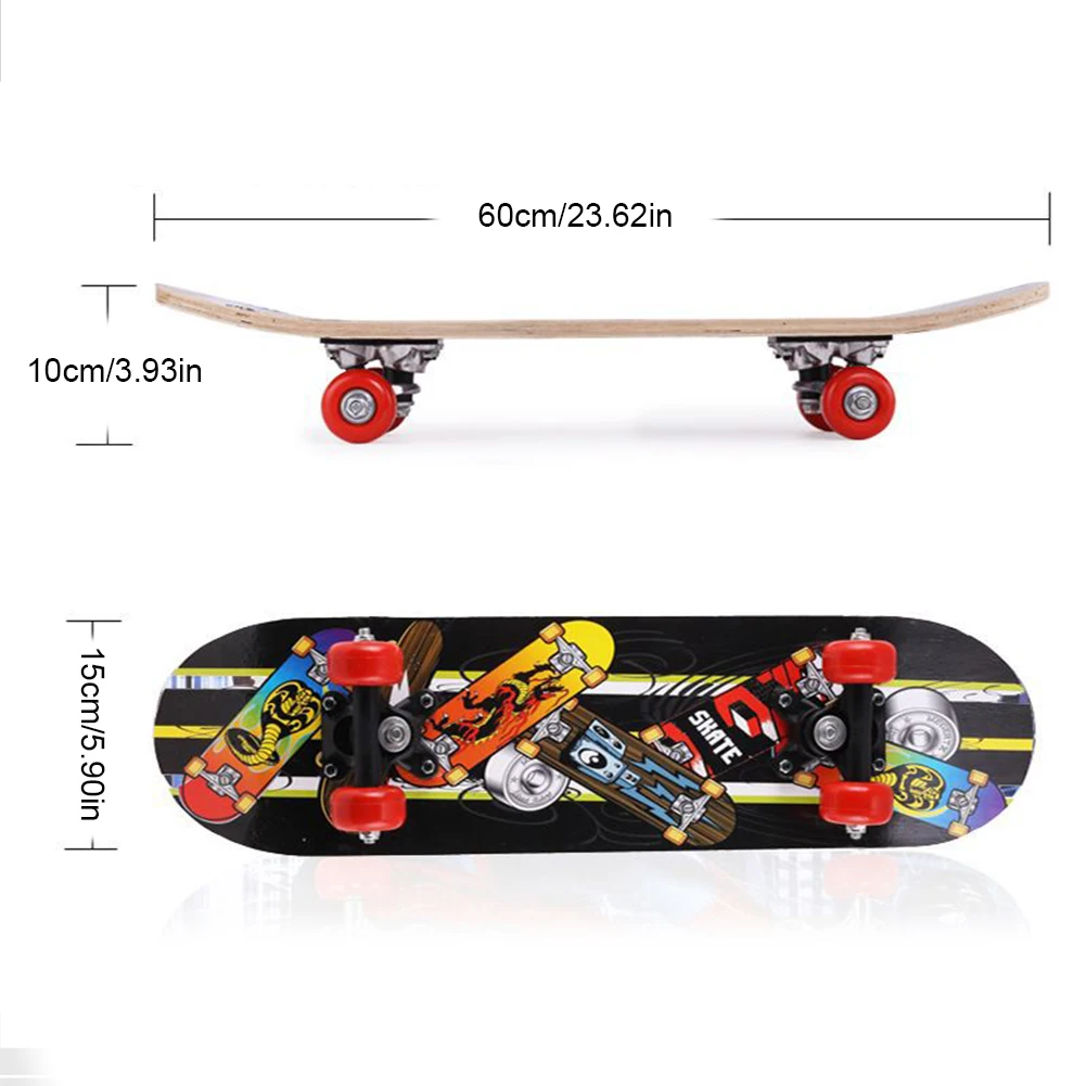 Skateboard Double Rocker Board 7 Layer Maple 4 Wheels Teenager Adult Figure Skating Street 60cm Double Up Board Trucks For Kids
Skateboard Double Rocker Board 7 Layer Maple 4 Wheels Teenager Adult Figure Skating Street 60cm Double Up Board Trucks For Kids