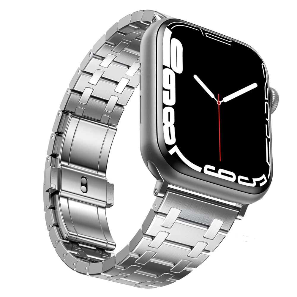 Ремешок из нержавеющей стали для Apple Watch Band 8 7 6 49 мм 41 45 44/40 |