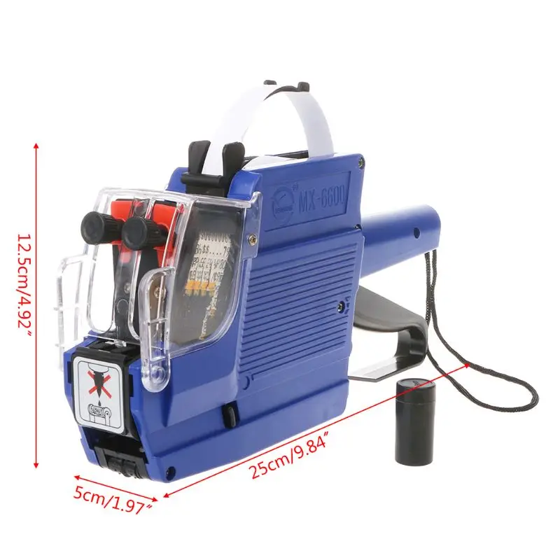 MX-6600 10 Digits Two-line Labeller Price Tag Label 2 Lines For Retail Store Pricing Tag Display Tool + Ink Roller H9EB
MX-6600 10 Digits Two-line Labeller Price Tag Label 2 Lines For Retail Store Pricing Tag Display Tool + Ink Roller H9EB