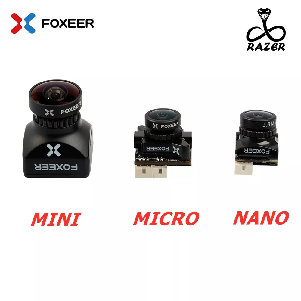 Foxeer Razer Mini / Micro NANO 1200TVL 4:3 16:9 NTSC/PAL переключаемая камера FPV для радиоуправляемого