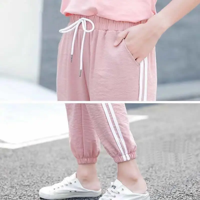 Black Baggy Pants Women Side Striped Loose Elastic Waist Pink Sweatpants Women Streetwear Harajuku Korean Pants Femme Pantalon
Black Baggy Pants Women Side Striped Loose Elastic Waist Pink Sweatpants Women Streetwear Harajuku Korean Pants Femme Pantalon