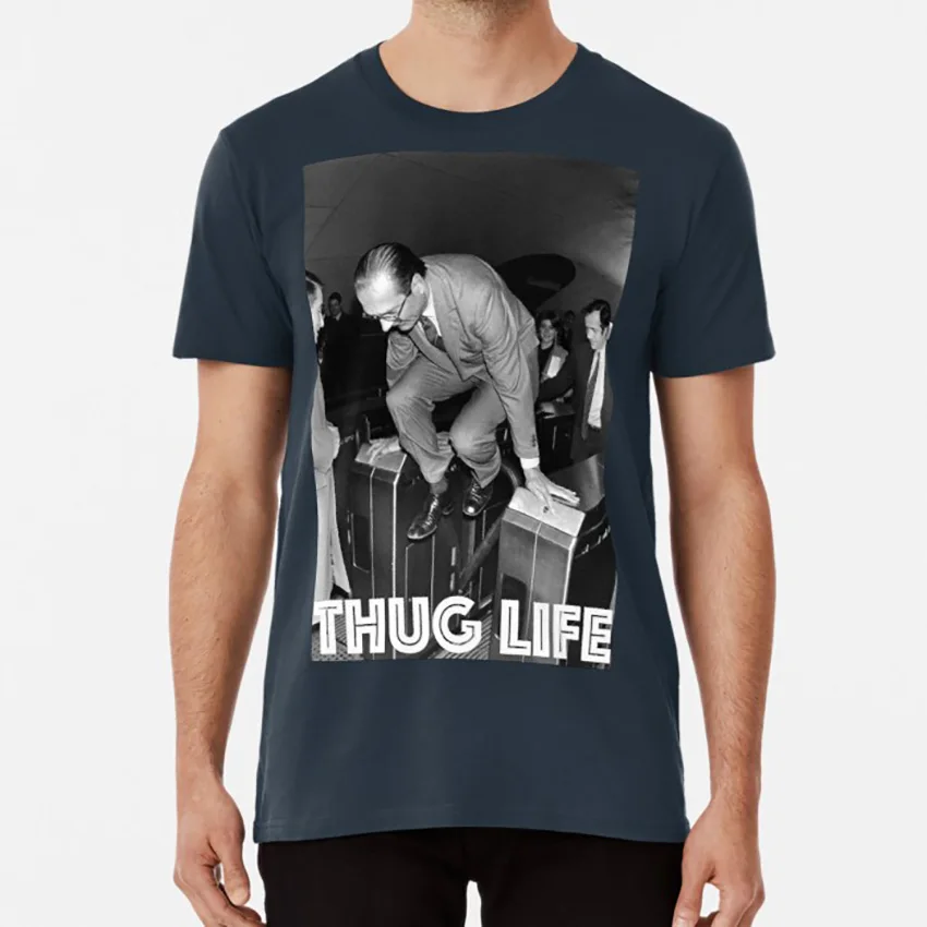THUG LIFE (Chirac) Футболка французский fran?ais Франция chirac jacques president republique elysee matignon premier