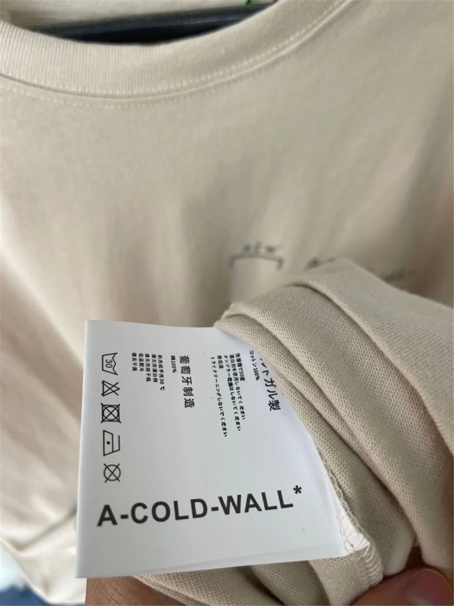 A-COLD-WALL T-shirt Men Women WALL* Tee Slightly Oversize ACW Tops Short Sleeve harajuku retro t shirt
A-COLD-WALL T-shirt Men Women WALL* Tee Slightly Oversize ACW Tops Short Sleeve harajuku retro t shirt