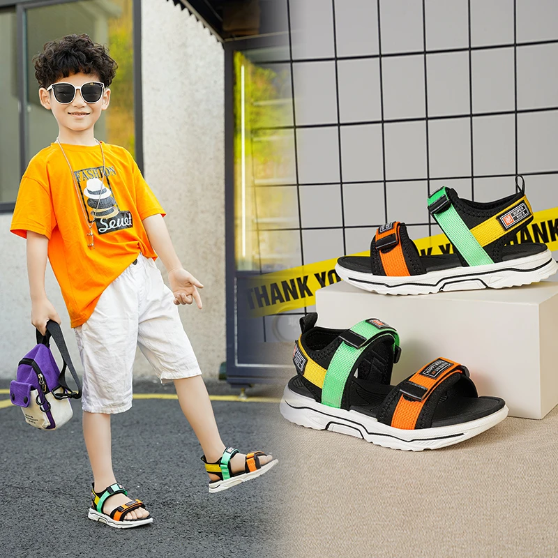 Fashion Summer Boys Sandals Kid Sandals Children Shoes Cut-outs Rubber School Shoes Breathable Open Toe Casual Boy Sandals
Fashion Summer Boys Sandals Kid Sandals Children Shoes Cut-outs Rubber School Shoes Breathable Open Toe Casual Boy Sandals