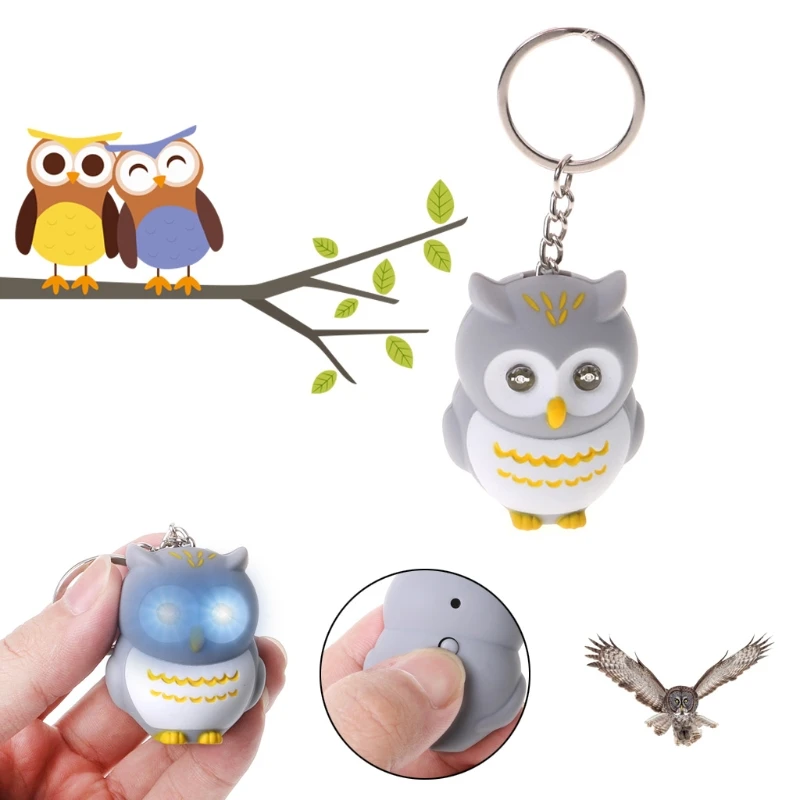 Funny LED Light 3D Cartoon Owl Keyring Sound Hooting Key Chain Key Gift Kid Toys 77HD
Funny LED Light 3D Cartoon Owl Keyring Sound Hooting Key Chain Key Gift Kid Toys 77HD