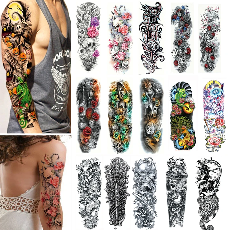 3/4Pcs Large Skull Waterproof Temporary Tattoo Stickers Flash Fake Tattoos for Men Women Tattoo Sticker Body Arm Tattoo Sleeve 
3/4Pcs Large Skull Waterproof Temporary Tattoo Stickers Flash Fake Tattoos for Men Women Tattoo Sticker Body Arm Tattoo Sleeve