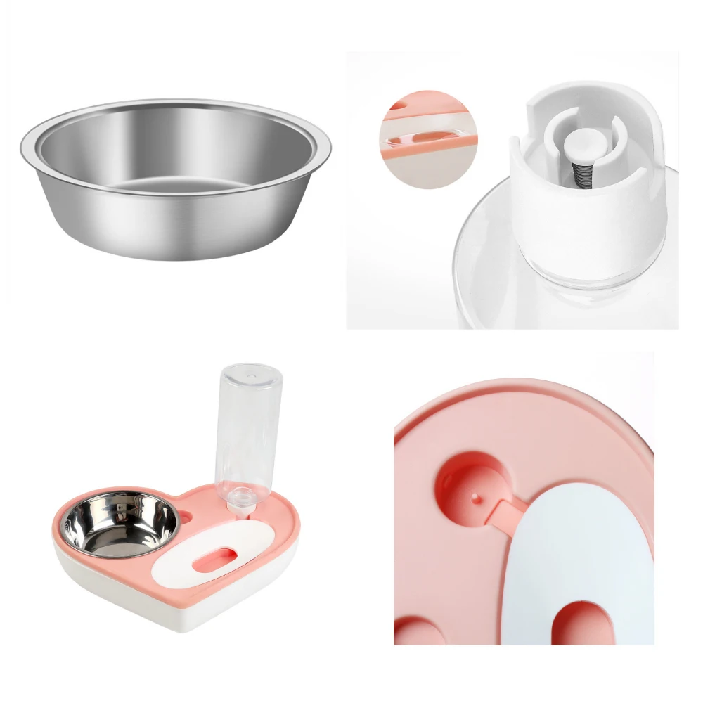 New Pet Bowls Creative Love Shape Feeder Cat Feeding And Water Dual-Purpose Bowl Dog Small/Medium-Sized Dog Automatic Drinking
New Pet Bowls Creative Love Shape Feeder Cat Feeding And Water Dual-Purpose Bowl Dog Small/Medium-Sized Dog Automatic Drinking