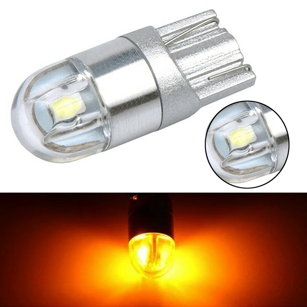 

T10 2SMD 3030 W5W 194 168 LED Reading License Plate Light Side Lamp DRL Amber Universal Car Lighting Accessories