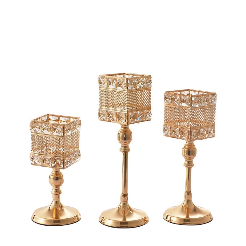 Wedding Centerpieces Candelabra Party Decorations Crystal Candlestick Shiny Gold Square Candle Holders for Home Decor
Wedding Centerpieces Candelabra Party Decorations Crystal Candlestick Shiny Gold Square Candle Holders for Home Decor