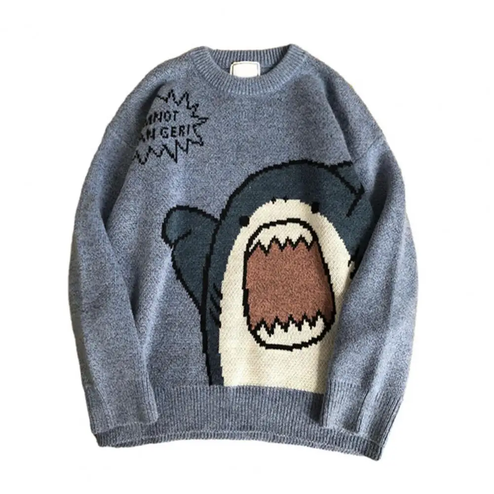 Loose Men Sweater Print Round Neck Autumn Winter Casual Thermal Stretchable Male Sweaters Clothing
Loose Men Sweater Print Round Neck Autumn Winter Casual Thermal Stretchable Male Sweaters Clothing