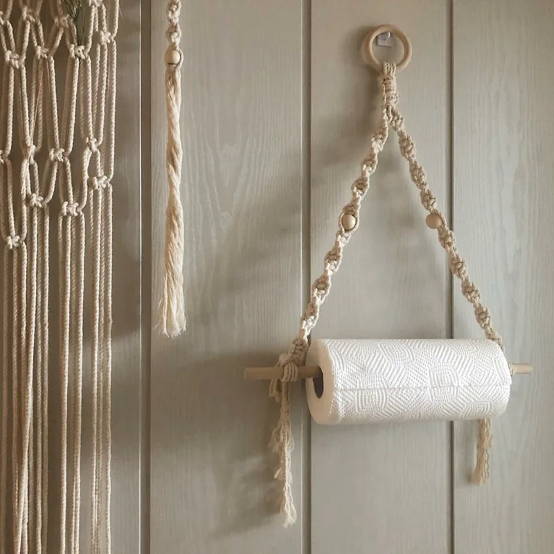 Toilet Paper Holder Tapestry Macrame Vintage Towel Hanging Rope Hand-woven Small Tapestry Home Hotel Bathroom Bedroom Decoration
Toilet Paper Holder Tapestry Macrame Vintage Towel Hanging Rope Hand-woven Small Tapestry Home Hotel Bathroom Bedroom Decoration
