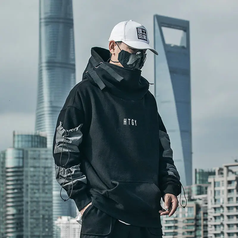 Hip-hop Sweatshirts Men's Printed Letter Pullover Fashion Loose Autumn Winter Fish Mouth Hooded Street Functional Windbreaker
Hip-hop Sweatshirts Men's Printed Letter Pullover Fashion Loose Autumn Winter Fish Mouth Hooded Street Functional Windbreaker
