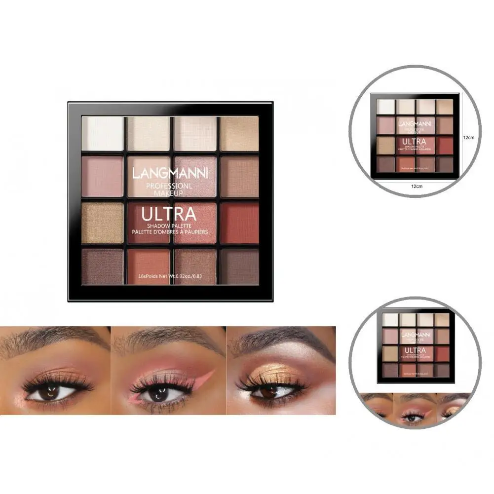Non-flying Powder Practical 16 Color Matte Glitter Eye Shadow Vibrant Shadow Palette Waterproof for Beauty
Non-flying Powder Practical 16 Color Matte Glitter Eye Shadow Vibrant Shadow Palette Waterproof for Beauty