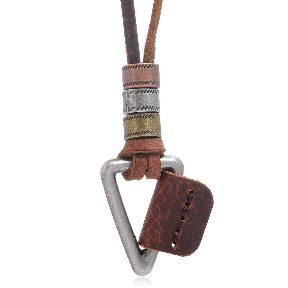 Brown Contracted Male Cowhide Leather Necklace Individual Character Ins Hip-hop Pendant Leather Rope Necklace Man Jewelry Gift
Brown Contracted Male Cowhide Leather Necklace Individual Character Ins Hip-hop Pendant Leather Rope Necklace Man Jewelry Gift