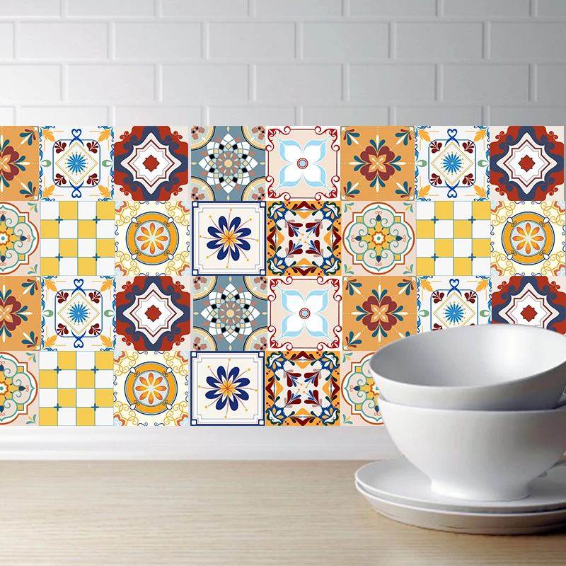 Mediterranean Decorative Tile Sticker for Kitchen Wall Stickers Waterproof Bathroom Stickers,DIY Self Adhesive PVC Art Decor
Mediterranean Decorative Tile Sticker for Kitchen Wall Stickers Waterproof Bathroom Stickers,DIY Self Adhesive PVC Art Decor