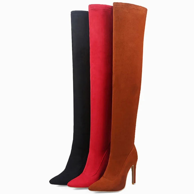 2019 Over-The-Knee Boots Sexy High Heel Boots Ladies Winter Boots Women Autumn Shoes Women Suede Knee-High Boots
2019 Over-The-Knee Boots Sexy High Heel Boots Ladies Winter Boots Women Autumn Shoes Women Suede Knee-High Boots