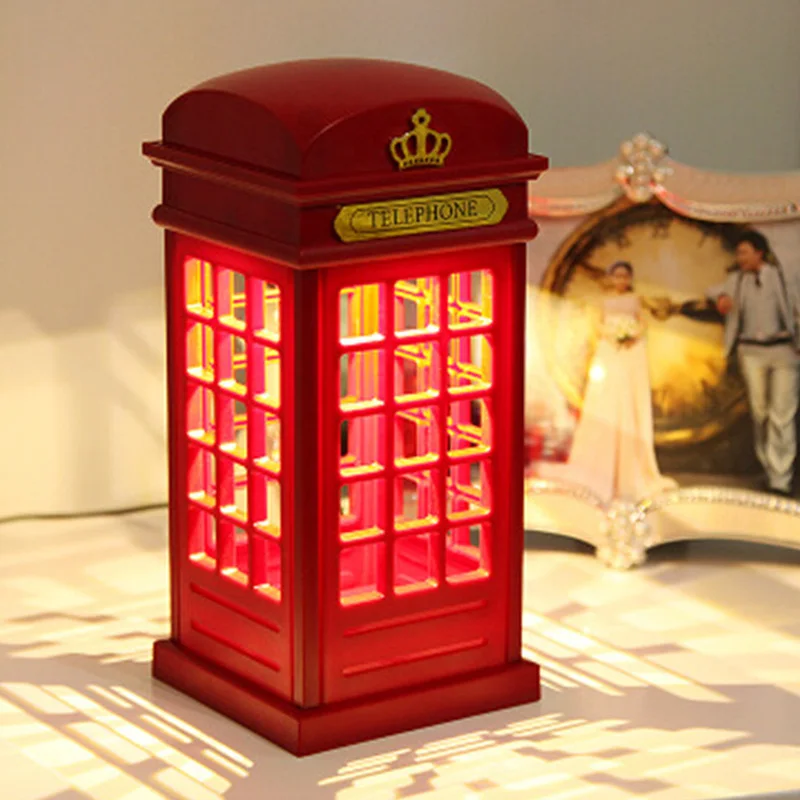DC 5V 0-5W Retro London Telephone Booth Night Light USB Battery Dual Use LED Bedside Table Lamp Warm Light
DC 5V 0-5W Retro London Telephone Booth Night Light USB Battery Dual Use LED Bedside Table Lamp Warm Light