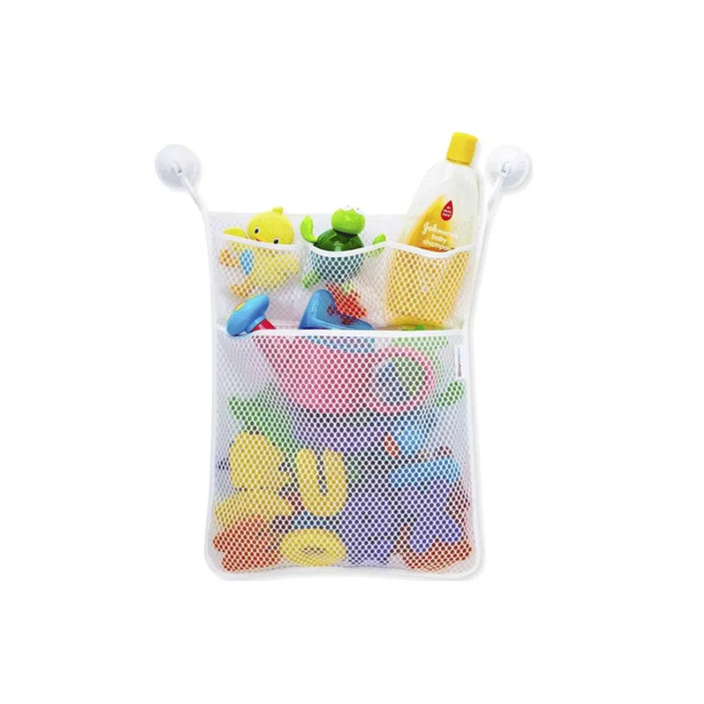 High Quality 1PC Bathroom Mesh Baby Child Toys Storage Bag 3 Small 1 Big Lattice Suction Cup Baskets Organizer Bags 33*45cm
High Quality 1PC Bathroom Mesh Baby Child Toys Storage Bag 3 Small 1 Big Lattice Suction Cup Baskets Organizer Bags 33*45cm