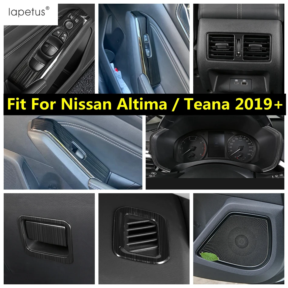 Black Brushed Stainless Steel Accessories For Nissan Altima / Teana 2019 - 2021 Air AC Vent Outlet / Dashboard Strip Cover Trim
Black Brushed Stainless Steel Accessories For Nissan Altima / Teana 2019 - 2021 Air AC Vent Outlet / Dashboard Strip Cover Trim
