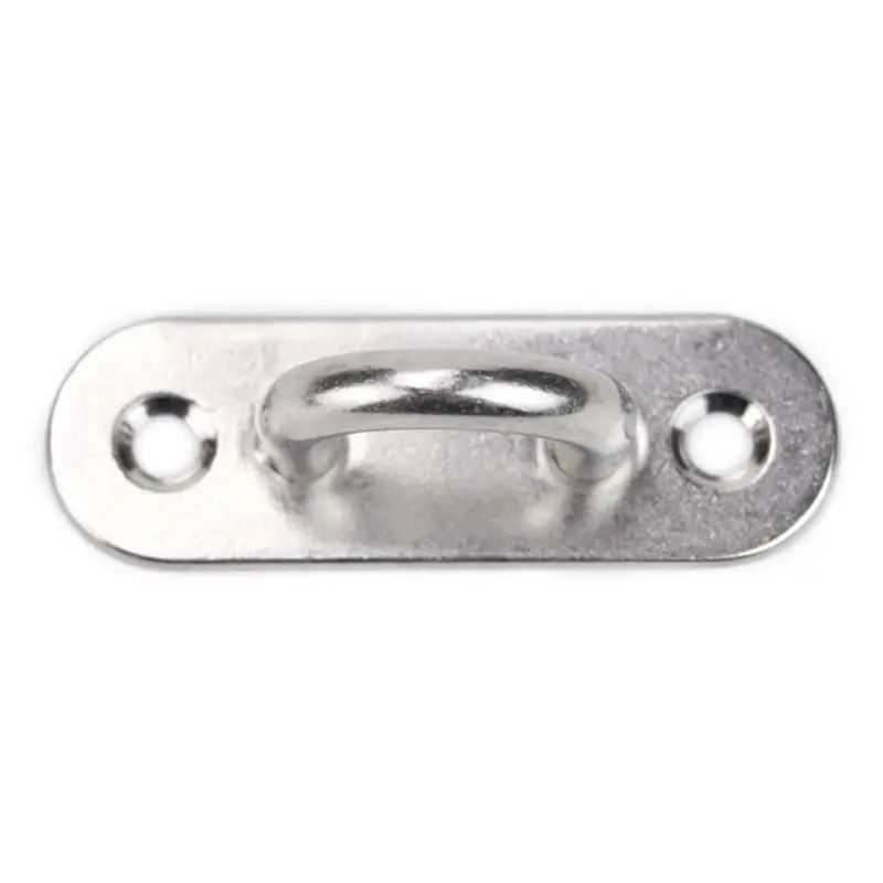 6Pcs 5mm Stainless Steel Eye Plate Oblong Pad Eye Plate Metal Staple Ring Hook Hardware A0NE
6Pcs 5mm Stainless Steel Eye Plate Oblong Pad Eye Plate Metal Staple Ring Hook Hardware A0NE
