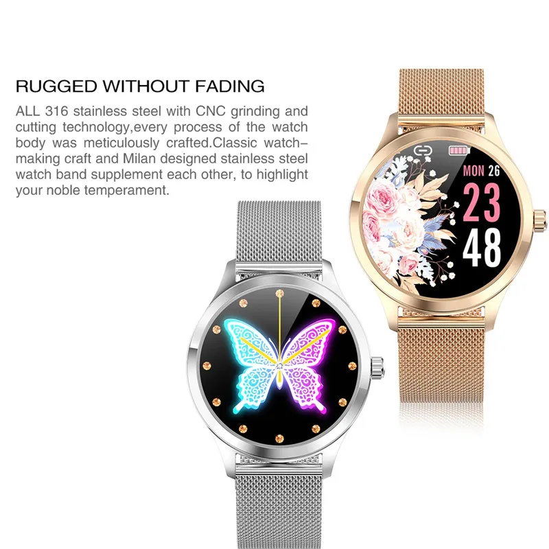 LW07 Lady Smart Watch Women Custom Dials Stainless Steel Case 1.09 Inch TFT Screen IP67 Waterproof Sports Smartwatch For Girls
LW07 Lady Smart Watch Women Custom Dials Stainless Steel Case 1.09 Inch TFT Screen IP67 Waterproof Sports Smartwatch For Girls