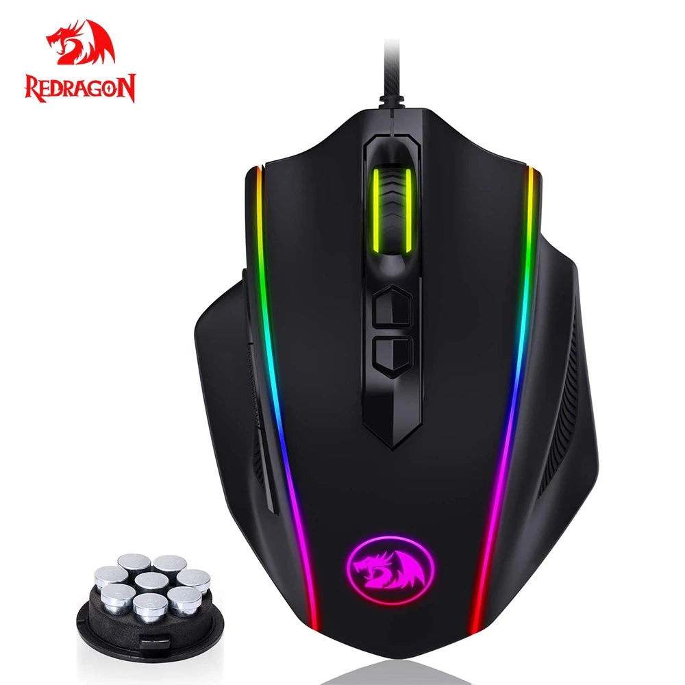 Redragon M720 RGB Vampire USB Wired Gaming Mouse 10000 DPI 8 buttons mice Programmable ergonomic For Computer PC Gamer
Redragon M720 RGB Vampire USB Wired Gaming Mouse 10000 DPI 8 buttons mice Programmable ergonomic For Computer PC Gamer