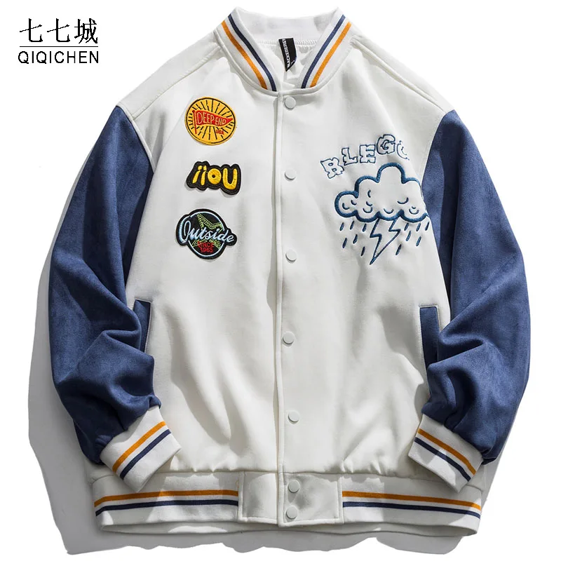 Baseball Jacket Men Street Embroidery Rain Weather Patchwork Jackets Women Japanese Hiphop Casual Bomber Varsity Coat Unisex
Baseball Jacket Men Street Embroidery Rain Weather Patchwork Jackets Women Japanese Hiphop Casual Bomber Varsity Coat Unisex