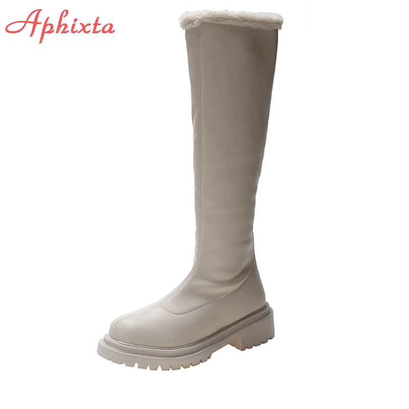 Aphixta 2022 Winter Warm Plush Long Boots Women Modern Over the Knee Back Zipper Comfortable Long PlatformShoes Boots
Aphixta 2022 Winter Warm Plush Long Boots Women Modern Over the Knee Back Zipper Comfortable Long PlatformShoes Boots