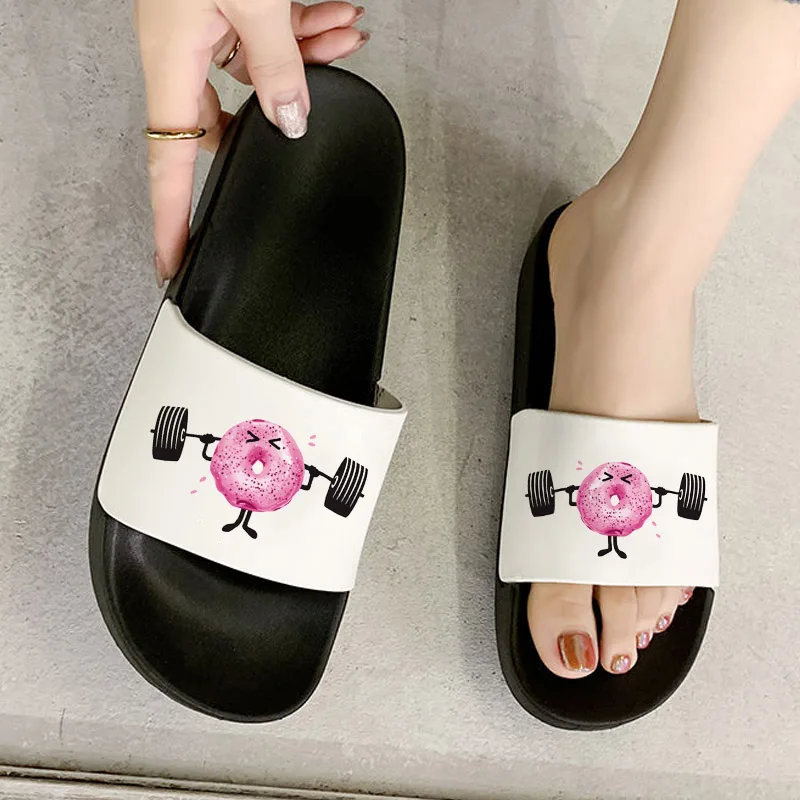 Donut Exercise Fun Cartoon Print women slippers 2021 Summer Harajuku women shoes Leisure sandals Slipper for woman
Donut Exercise Fun Cartoon Print women slippers 2021 Summer Harajuku women shoes Leisure sandals Slipper for woman