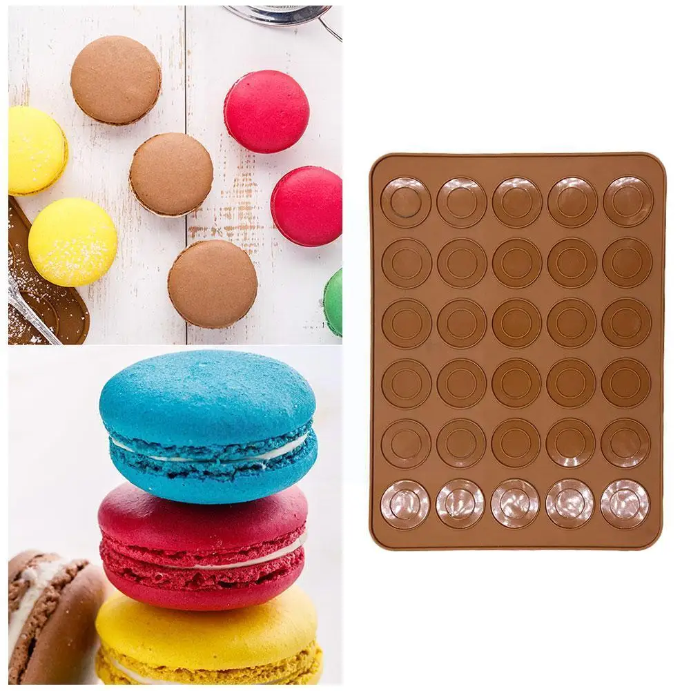Silicone Macaron Tray Pastry Oven Bakeware Mould Sheet Pastry Mat Baking Mold Bakeware 30-cavity Mat Tools Diy G9d3
Silicone Macaron Tray Pastry Oven Bakeware Mould Sheet Pastry Mat Baking Mold Bakeware 30-cavity Mat Tools Diy G9d3